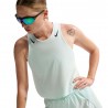 Nike Aeroswift Crop Top Running Barely Verde Nero Donna