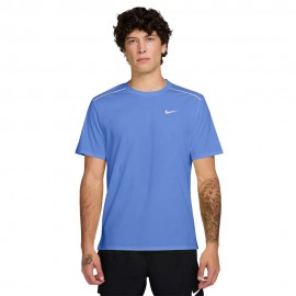 Nike Miler T-Shirt Running Blu Pulse Reflective Silv Uomo