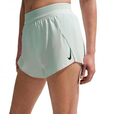 Nike Aeroswift Pantaloncini Running 2" Barely Verde Nero Donna