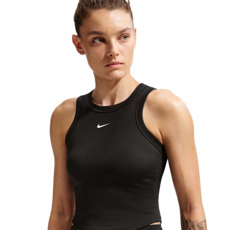 Nike One Fitted Canotta Palestra Nero Donna