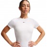 Nike One Fitted Maglietta Palestra Bianco Donna