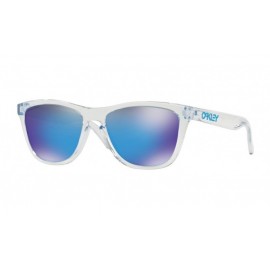 Oakley Occhiali Frogskins Bianco Con Lenti Prizm Sapphire Uomo